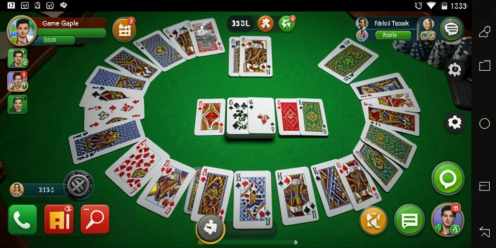 Screenshot gameplay Gaple yang seru dan menarik.