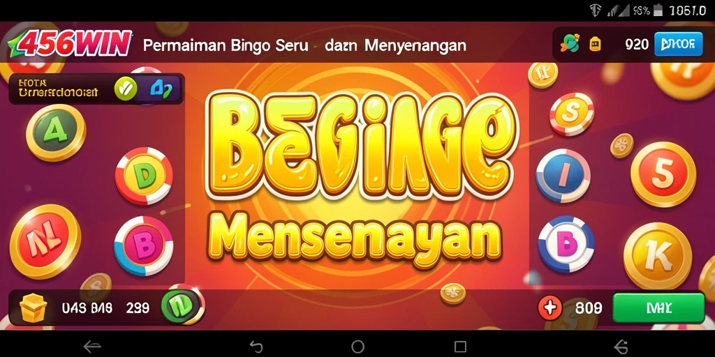 Screenshot gameplay Bingo 456WIN yang menarik dan mengasyikkan.