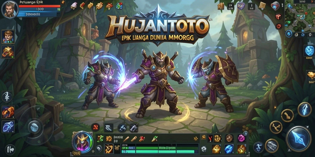 Screenshot gameplay HUJANTOTO yang menampilkan aksi seru dalam petualangan MMORPG.