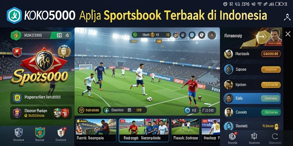 Screenshot dari gameplay Sportsbook KOKO5000 yang menampilkan suasana taruhan yang seru.