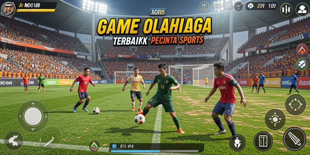 Tampilan utama MDG188 dengan gameplay olahraga yang seru.