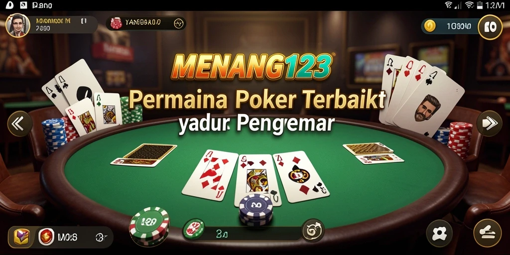 Tampilan menarik dalam permainan Poker MENANG123.
