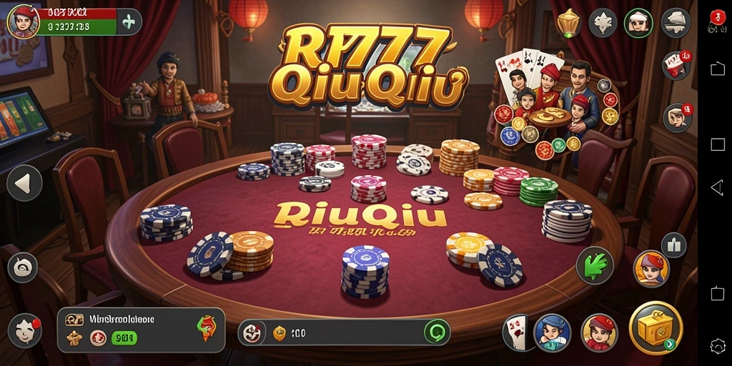 Screenshot gameplay QiuQiu RR777 yang menampilkan suasana permainan.