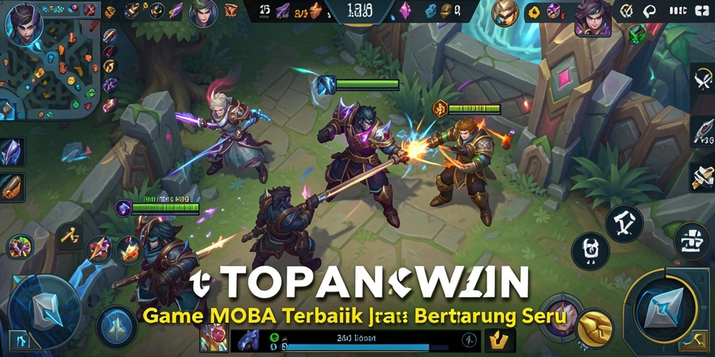 Tampilan gameplay seru di TOPANWIN yang menampilkan pertarungan tim.